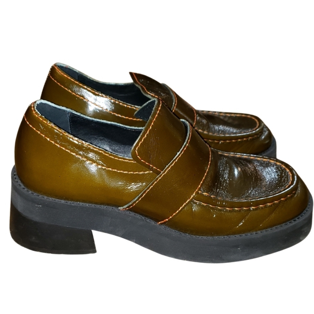 E8 By Miista Lib Loafer In Khaki - Picture 3 of 11
